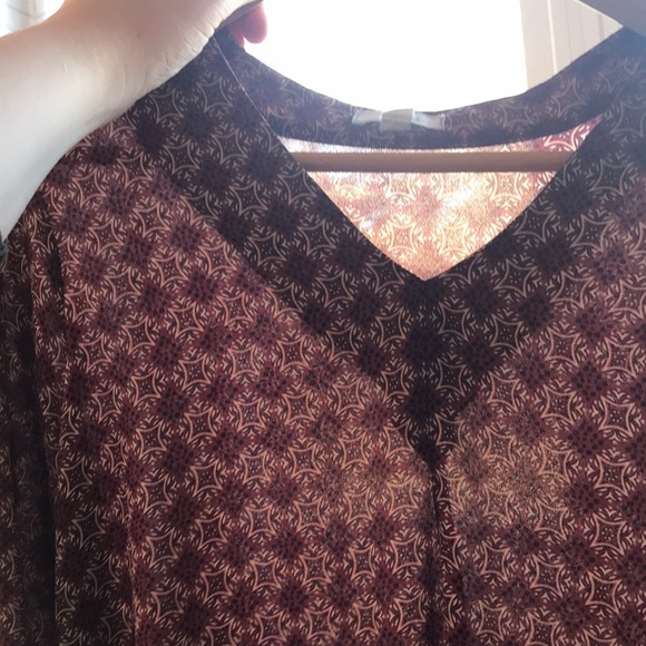 Red Print Blouse - Picture 8 of 8